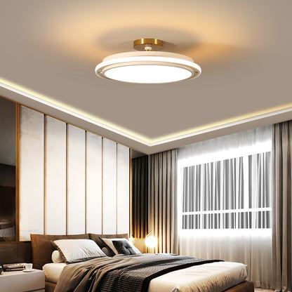 Chambre Lumière Nordique Simple Moderne Lumière De Luxe Créatif Ronde Led Plafonnier Restaurant Designer Chambre Principale Lumière