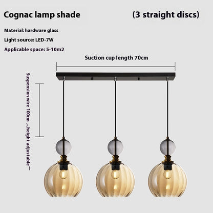 Danish Designer Glass Small Droplight Restaurant