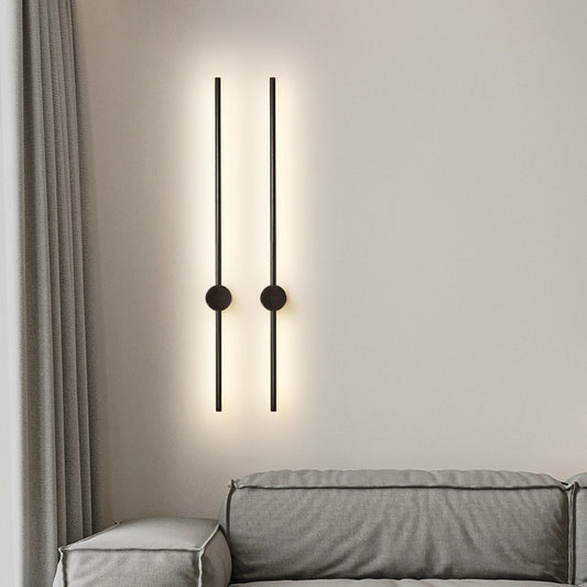 Rotatable Minimalist Strip Wall Lamp Simple Modern Living Room Wall Light Bulb