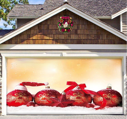 Christmas Background Fabric Garage Door Decoration Holiday Party Banner Amazon Tapestry