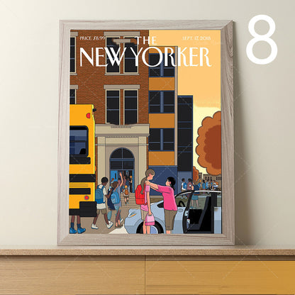 Hot Dog New York Magazine Cover Print Canvas Painting