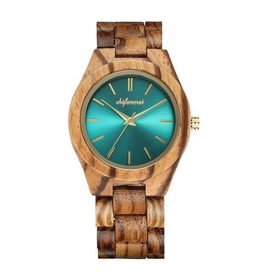 Reloj Reloj para Hombre Tide Brand Wood Vibrato Reloj clásico de Madera Noble 