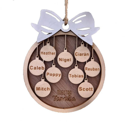 Christmas Wooden Pendant Creative Color