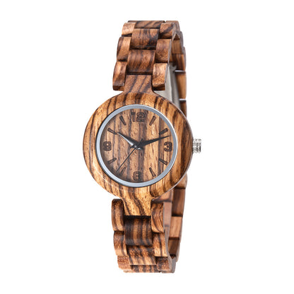 Reloj de cuarzo de moda con personalidad de tendencia de madera