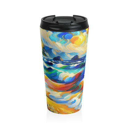 "The Fauvist Shore" - The Alien Stainless Steel Travel Mug Fauvism