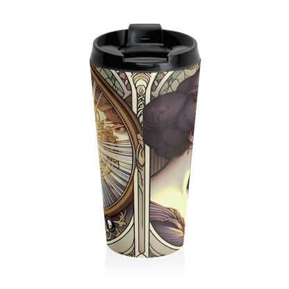 "Reflection of Beauty" - The Alien Stainless Steel Travel Mug Art Nouveau