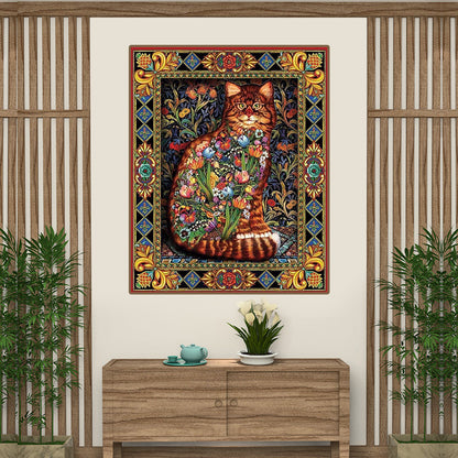 5D cat diamond embroidery painting