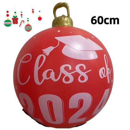 PVC Inflatable 60cm Christmas Ball Ornament Ball Venue Layout Party Atmosphere Ball Courtyard Layout