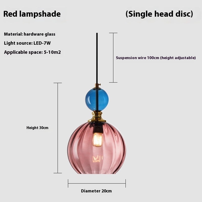 Danish Designer Glass Small Droplight Restaurant