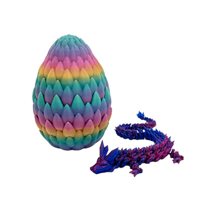 Print Dragon Egg Rainbow Crystal Dragon Joint Decoration Fish Tank Decoration Activity Gift Toys