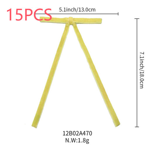 Lot de 12 bandes de velours avec nœud et décoration pour sapin de Noël