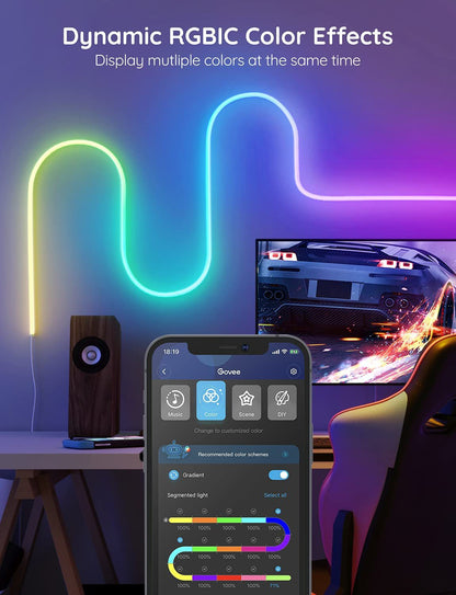 12V24V Bluetooth WIFI5 M RGBIC musique colorée néon