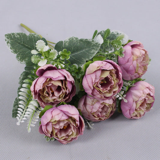 Instagram Simulation Peony Wedding Bouquet Held In Hand