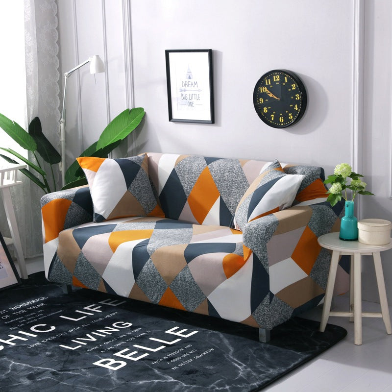 Modern Elastic Kaleidoscope Fabric Sofa Cover