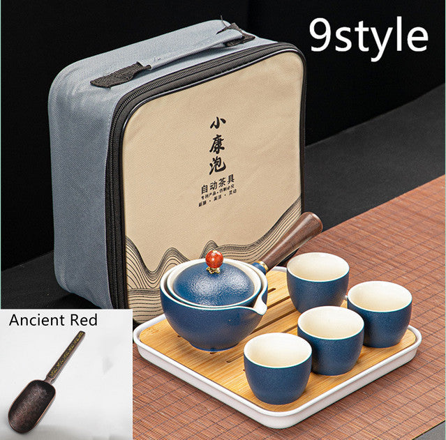 Juego de té y tetera Xiaoyao con rotación simple de 360 ​​grados Dongni