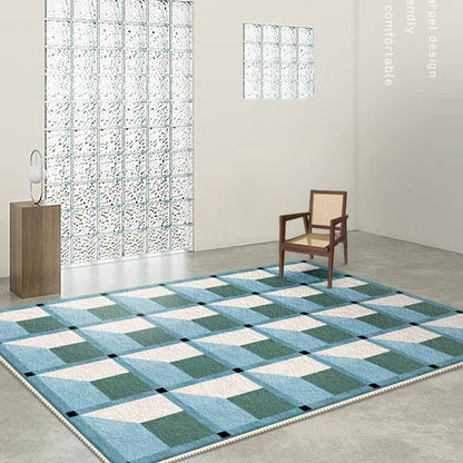 Simple Living Room Chessboard Tea Table Sofa Blanket