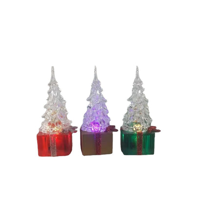 Colorful Acrylic Gift Christmas Tree Decorations