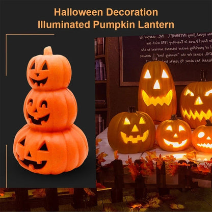 Lampe LED en forme de citrouille, lanterne décorative, visage fantôme, lumière citrouille, thème d'Halloween, fête, maison, intérieur, extérieur, cour, jardin, décoration 