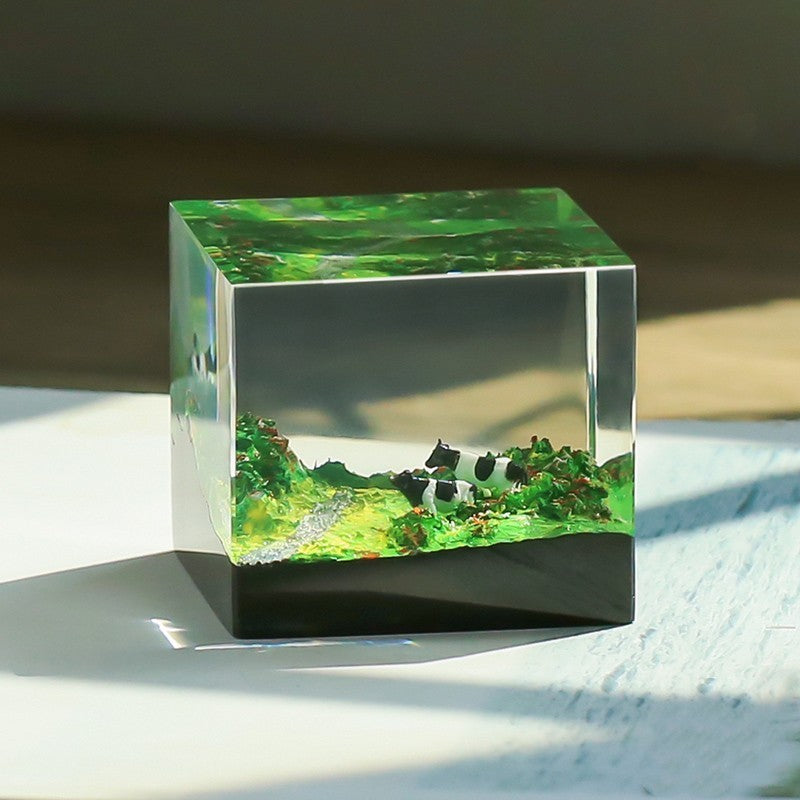 Resin Landscape Oil Painting Decoration