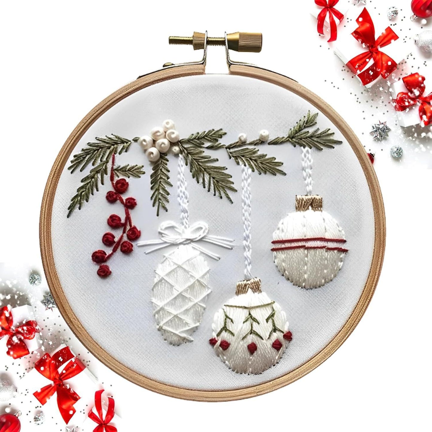 Cross-border New Embroidery Christmas Embroidery KIT Christmas KIT Embroidery Handicraft DIY Material