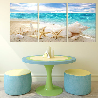 Micro Spray Home Living Room Triple Starfish Oil Painting