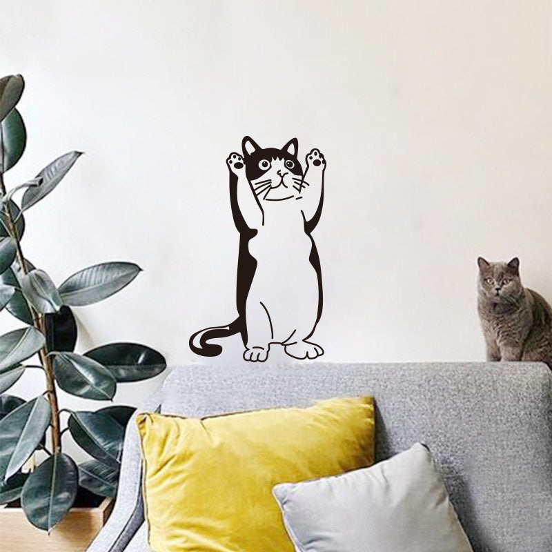 Creative Cartoon Kitten Decorative Wall Stickers