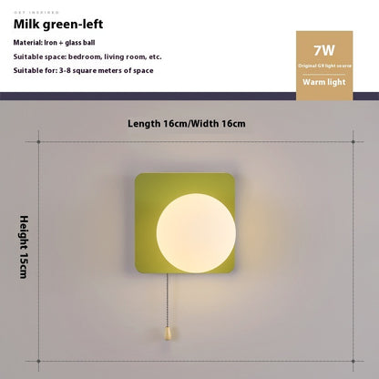 Bedside Children's Room Aisle Simple Modern Wall Lamp