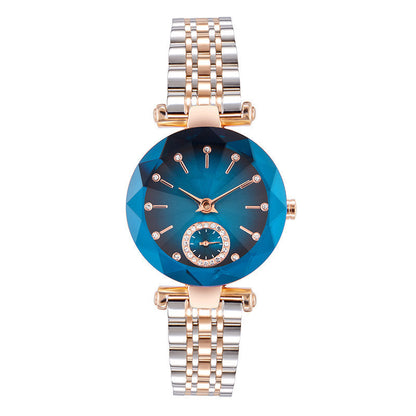 Women's Fashion Cut Two Hands Waterproof Quartz Watch