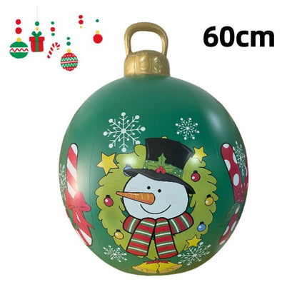 PVC Inflatable 60cm Christmas Ball Ornament Ball Venue Layout Party Atmosphere Ball Courtyard Layout