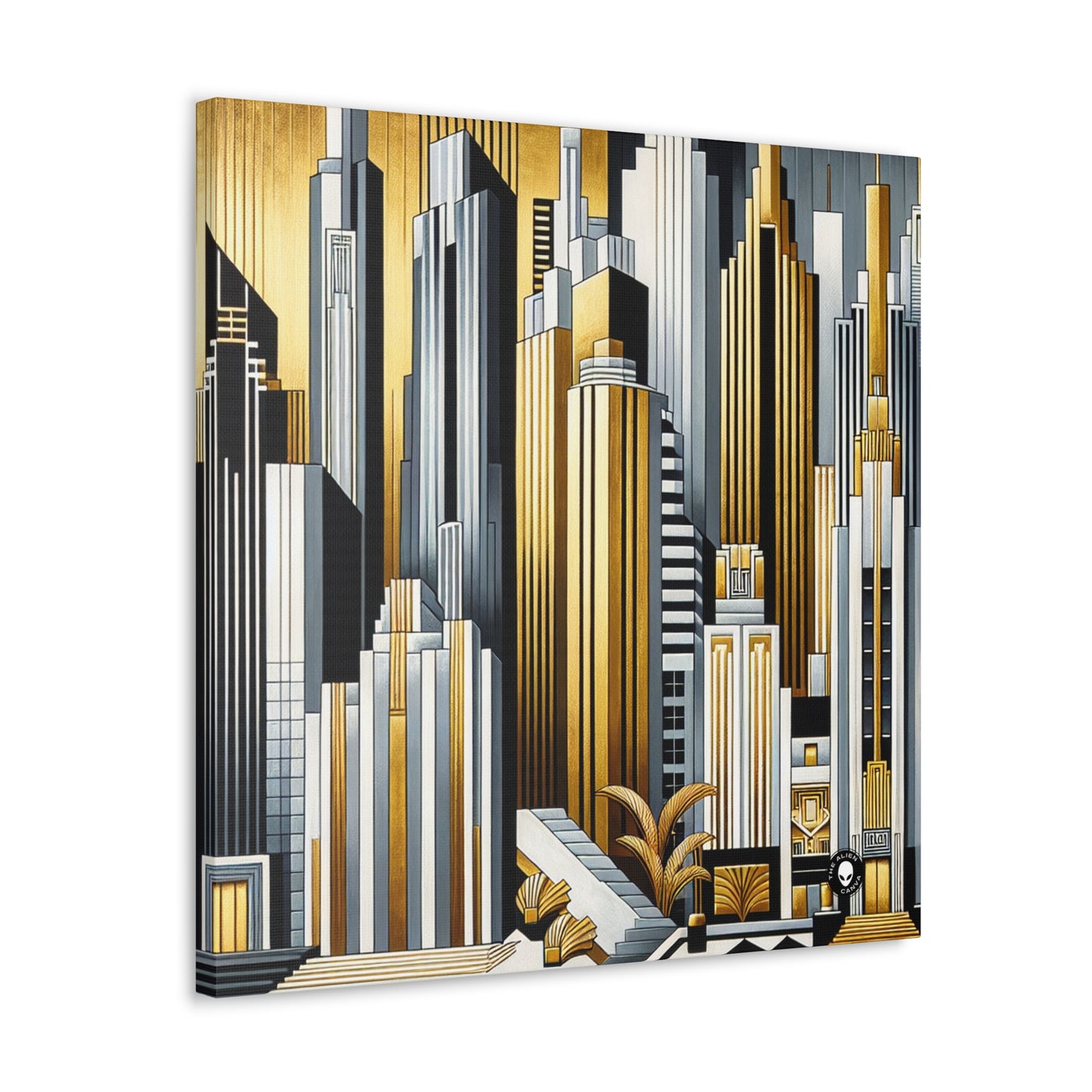 "Artistic Deco Dreamscape" - The Alien Canva Art Deco