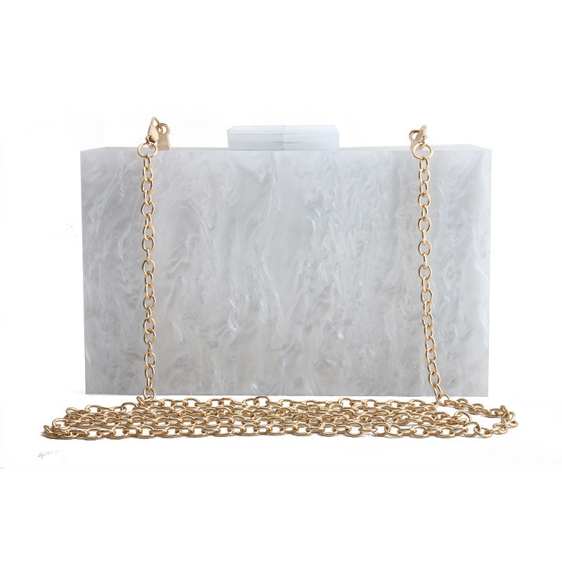 Women Handbags Marble Pattern Acrylic Bag Luxury Handbags Women Bags