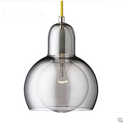 Simple Personality Bulb Creative Dining-room Lamp Single Head Glass Droplight