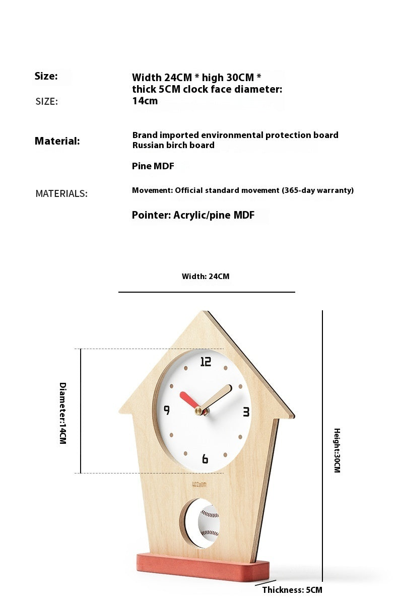 Maison créative bureau horloge couloir meuble TV bureau accessoires de bureau décoration