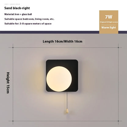 Bedside Children's Room Aisle Simple Modern Wall Lamp