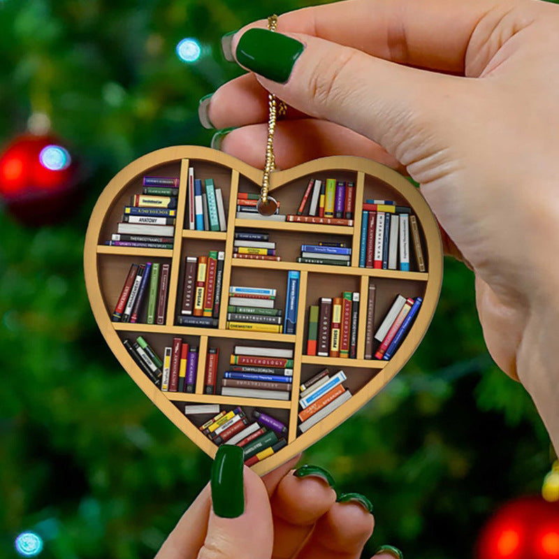 Pendentif en forme de cœur pour étagère de Noël