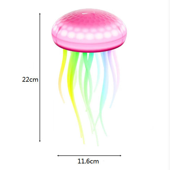 Voice-controlled Swimming Jellyfish Lamp Induction Luminous Ambience Light