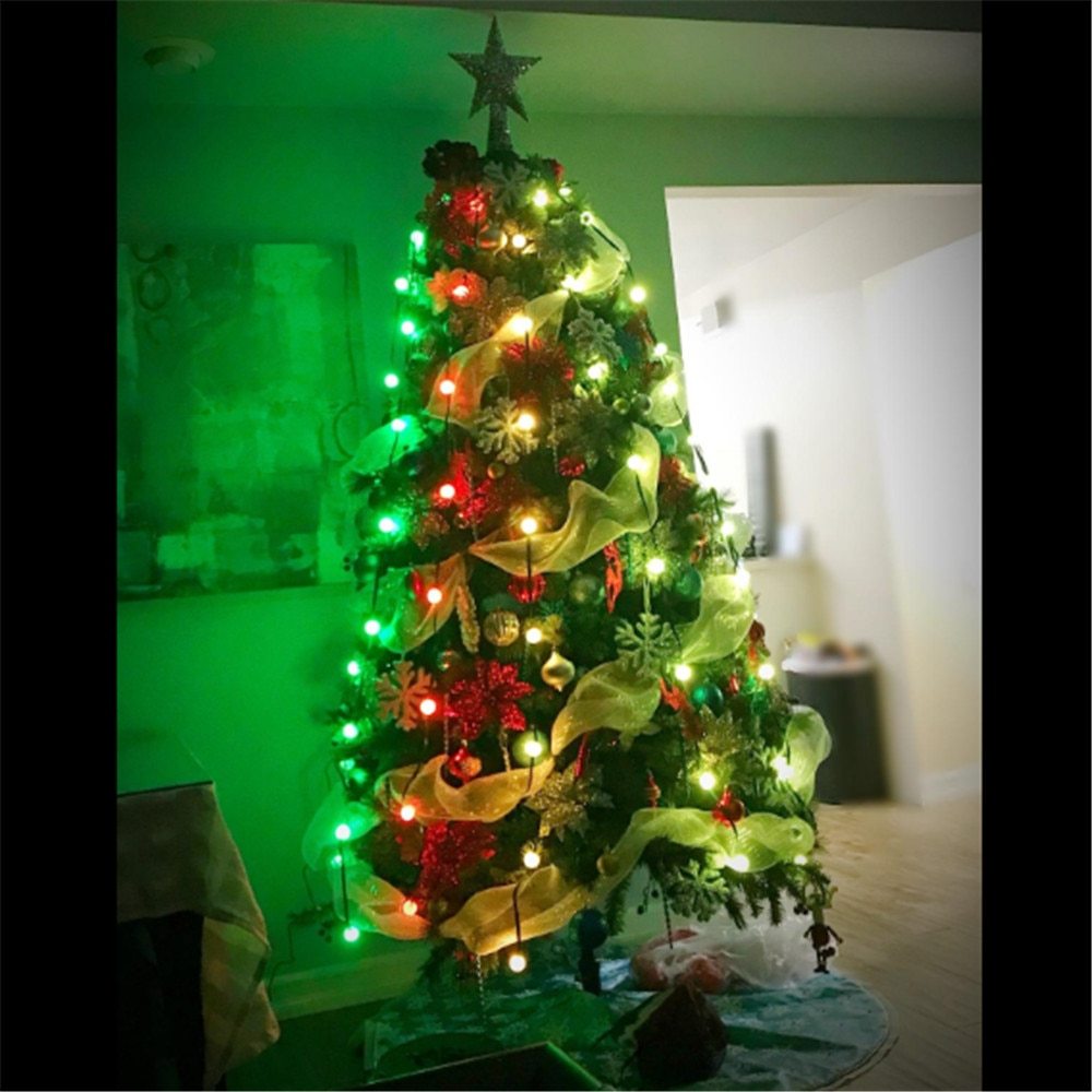 Christmas tree decoration light string