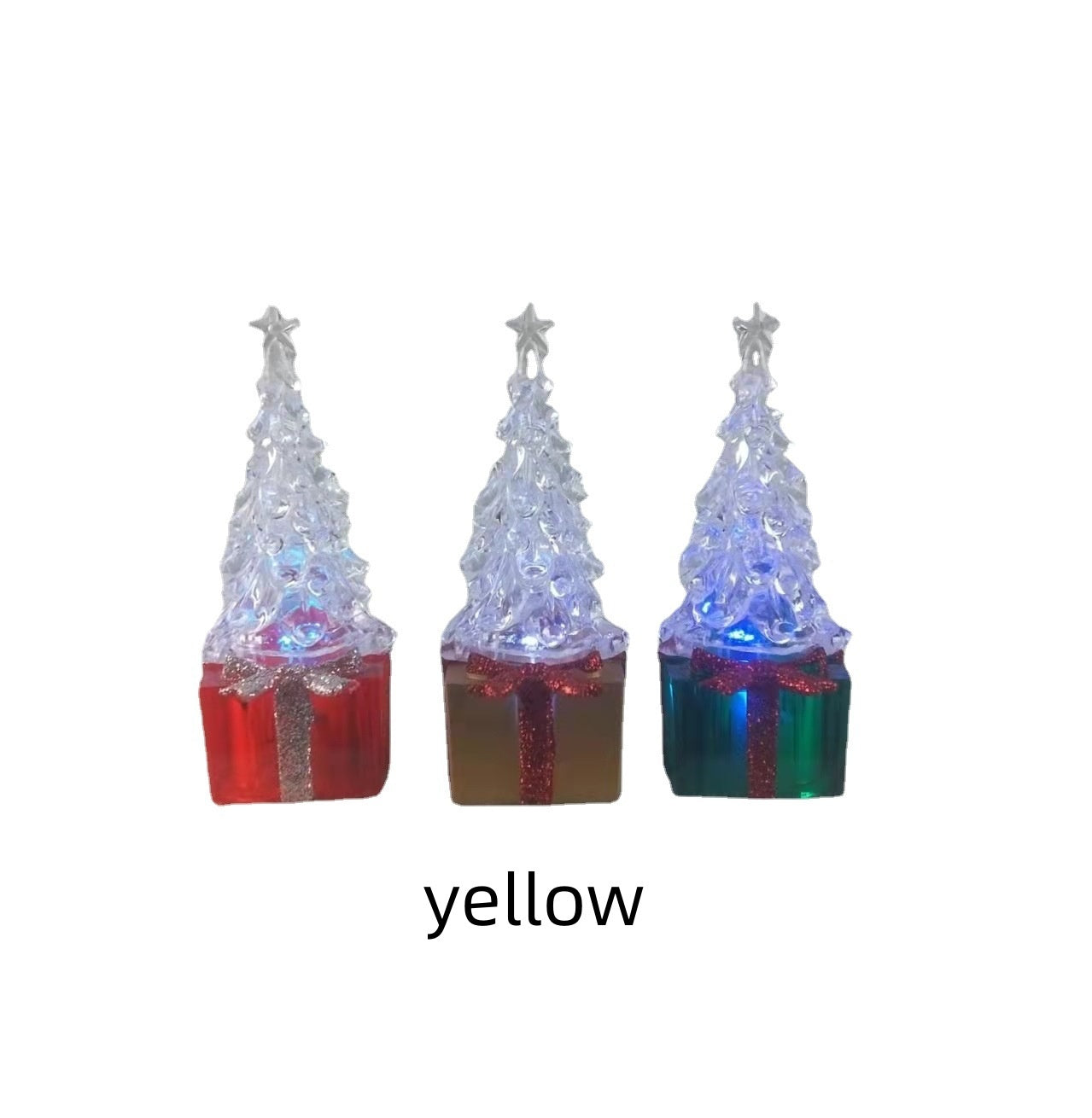 Colorful Acrylic Gift Christmas Tree Decorations