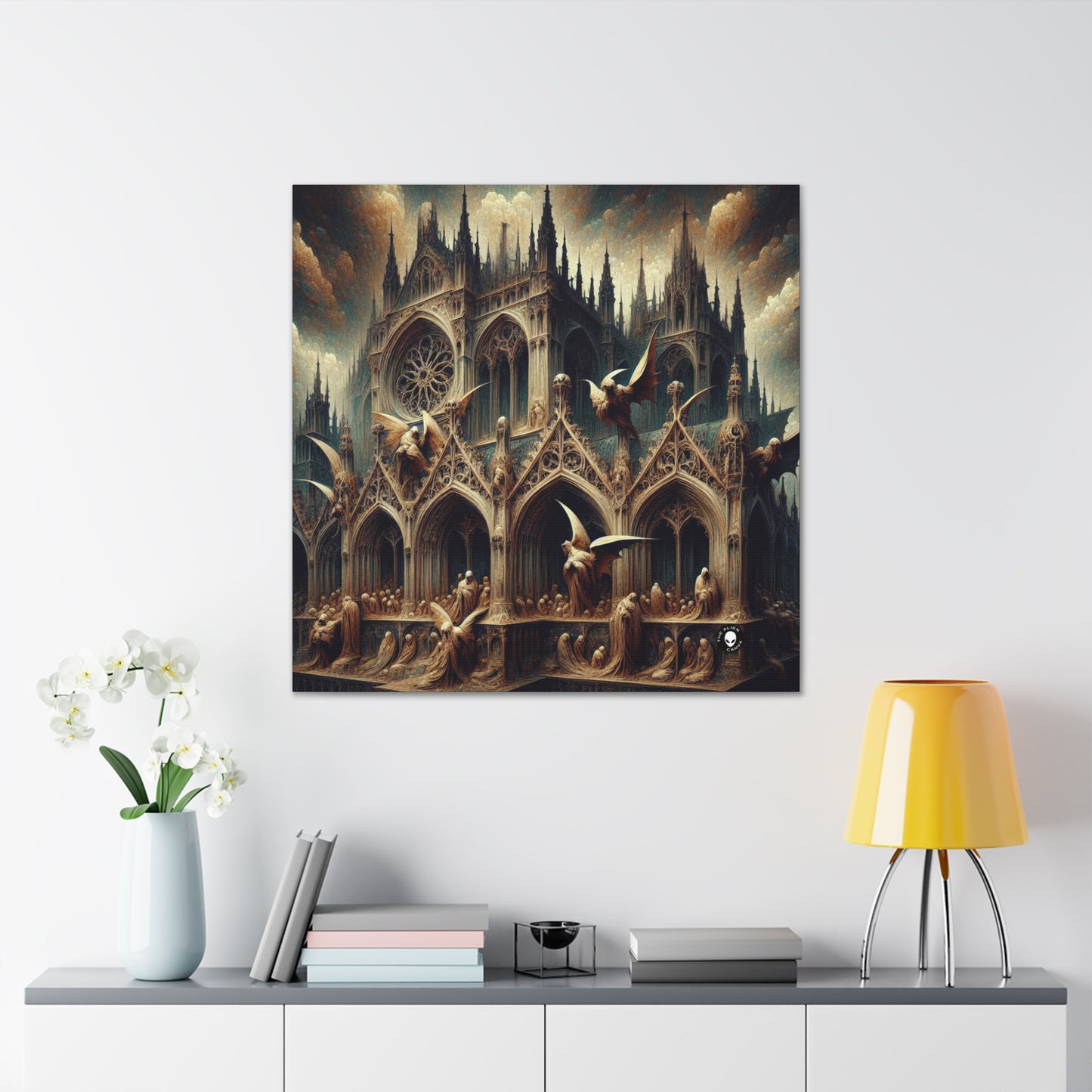 - The Alien Canva Gothic Art