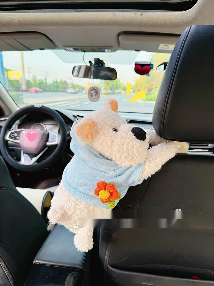 Car Hanging Tissue Box Plush Doll Decoration