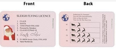 Christmas Gift For Children Sled Driving License