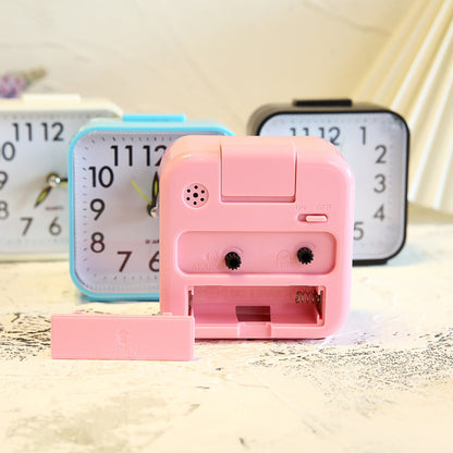 Square Simple Three-dimensional Fashion Home Decoration Night Light Alarm Clock