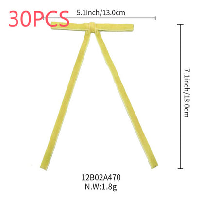 Lot de 12 bandes de velours avec nœud et décoration pour sapin de Noël