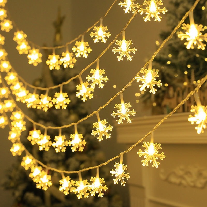 Room Decoration LED Snowflake Lighting Chain