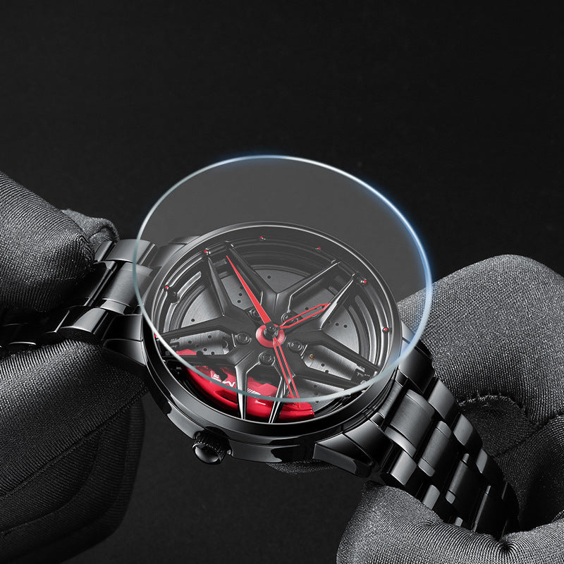 Reloj Pentagram Forging Hollow Hub Modelo Estéreo de moda para hombres