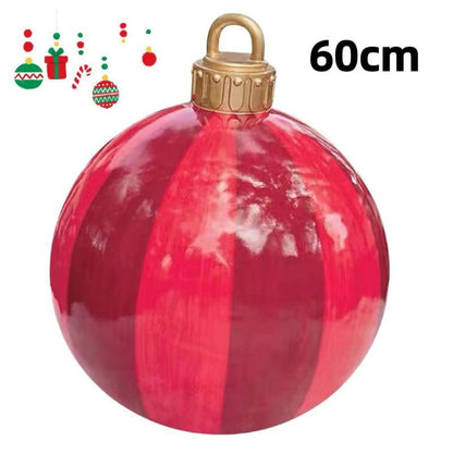 PVC Inflatable 60cm Christmas Ball Ornament Ball Venue Layout Party Atmosphere Ball Courtyard Layout