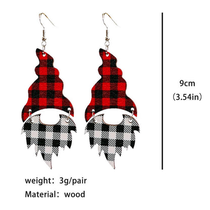 Fashion Colorful Christmas Tree Patch Earrings