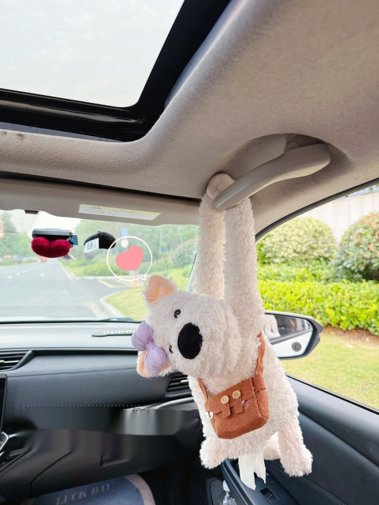 Car Hanging Tissue Box Plush Doll Decoration