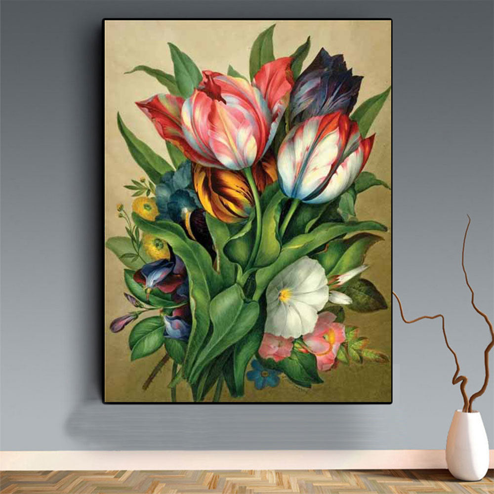 5D Diamond Painting Tulip Flower Mosaic Set