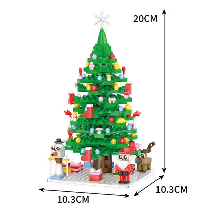 Puzzle de compte à rebours pour sapin de Noël, jouets de construction assemblés